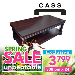 Geo Coffee Table - Dark Mahogany