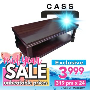 Geo Coffee Table - Dark Mahogany