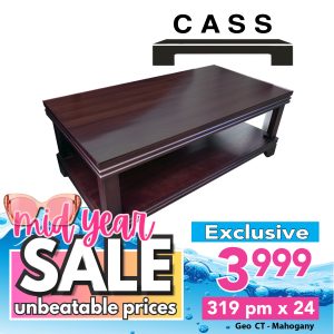 Geo Coffee Table - Dark Mahogany