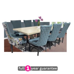 Keylargo 2.1m table & Knight chairs - Pixel Hydro