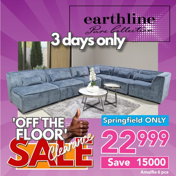 Amalfi 6 pcer Corner Lounge Suite Bergen Graphite