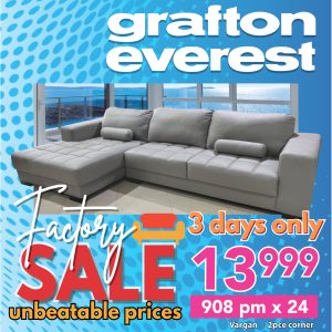 Vargan 2pce corner with chaise - LHF - Rock Slate