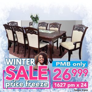Sonya dining room table & 8 chairs