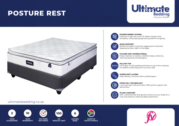 Posture Rest - No Turn - Base & Mattress - Image 2