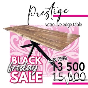 Vetro live edge dining room table