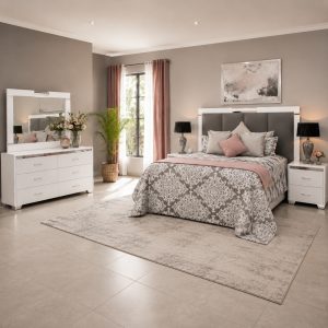 Clarissa 5pce Bedroom Suite - White