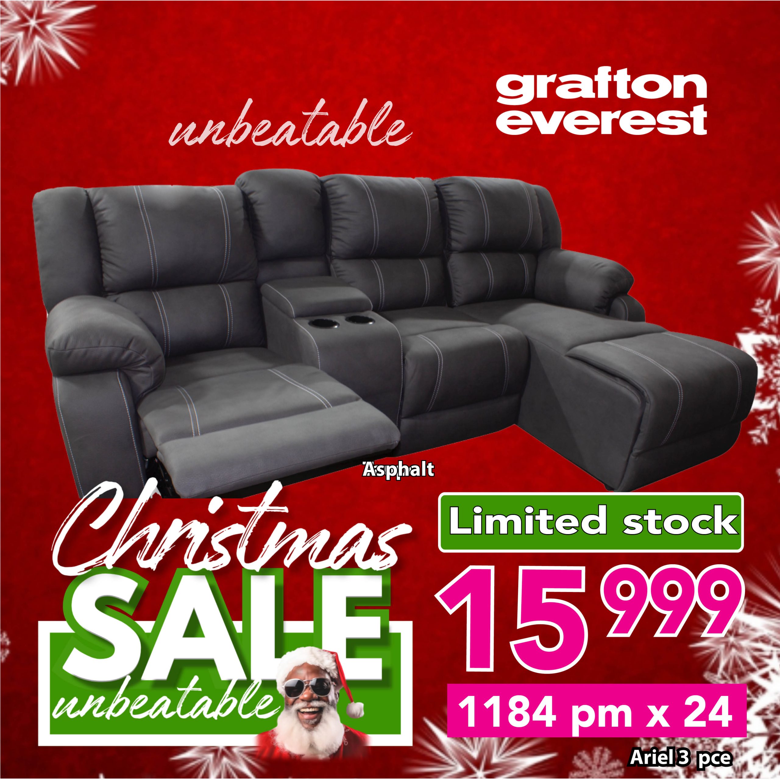 Grafton Everest Ariel – 3 pce – Asphalt