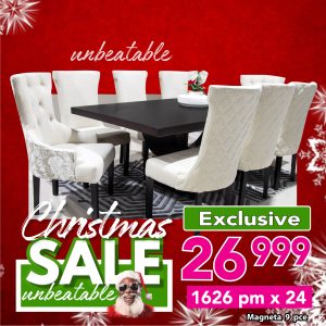 Magneta 2.1m table - 2 Octavia  chairs - 6 Knight chairs SD5016