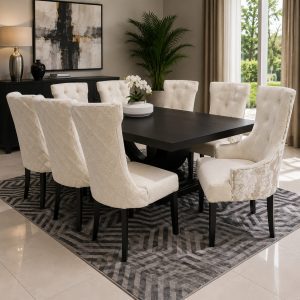 Magneta 2.1m table - 2 Octavia  chairs - 6 Knight chairs SD5016