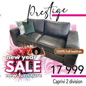 Caprivi 2 seater couch - Concrete