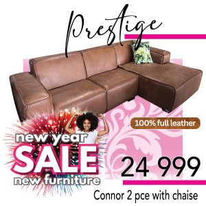 Connor 2pce with chaise - Whiskey