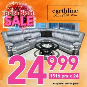 Ferguson - 6 pce - electric recliners - Havana Gravel