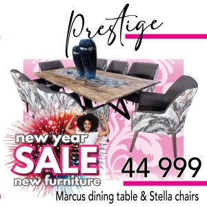 Marcus dining room table - Stella chairs