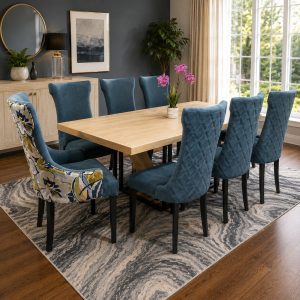Keylargo 2.1m table & Knight chairs - Pixel Hydro