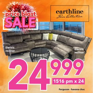 Ferguson - 6 pce - electric recliners - Havana Choc