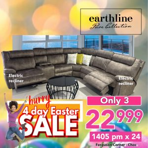 Ferguson - 6 pce - electric recliners - Havana Choc