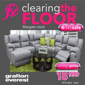 Grafton Everest Ariel - 5 pce - Addo Grey -Margate store only