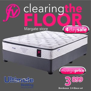 Ultimate Bordeaux - No Turn - 3/4 -  Base & Mattress - Margate store only