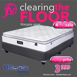 Posture Rest - No Turn - Base & Mattress - Double - Margate store only
