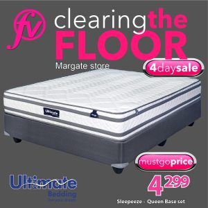 Sleep Eeze - Base & Mattress - Queen - Margate store only