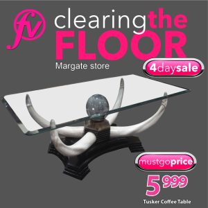 Tusker coffee table - Margate store only