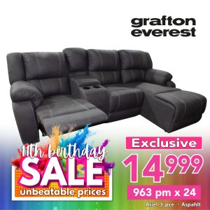 Grafton Everest Ariel - 3 pce - Asphalt