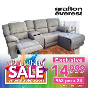 Grafton Everest Ariel - 3 pce - Addo Grey