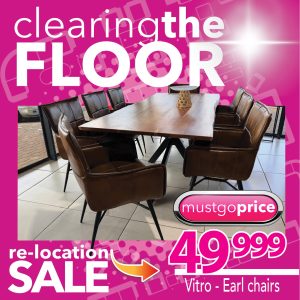 Vitro dining room suite - Earl chairs