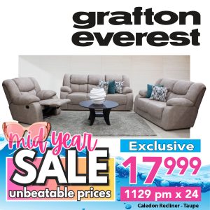 Grafton Everest Caledon 3:2:Recliner- Addo Taupe