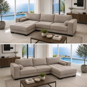 Vargan with chaise  - axl beige - LHF or RHF