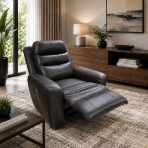 Simone - Black Leather - Electric